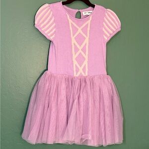 Baby GAP Disney Rapunzel Knit & Tulle Tutu Dress Purple Pink 4T Princess Costume